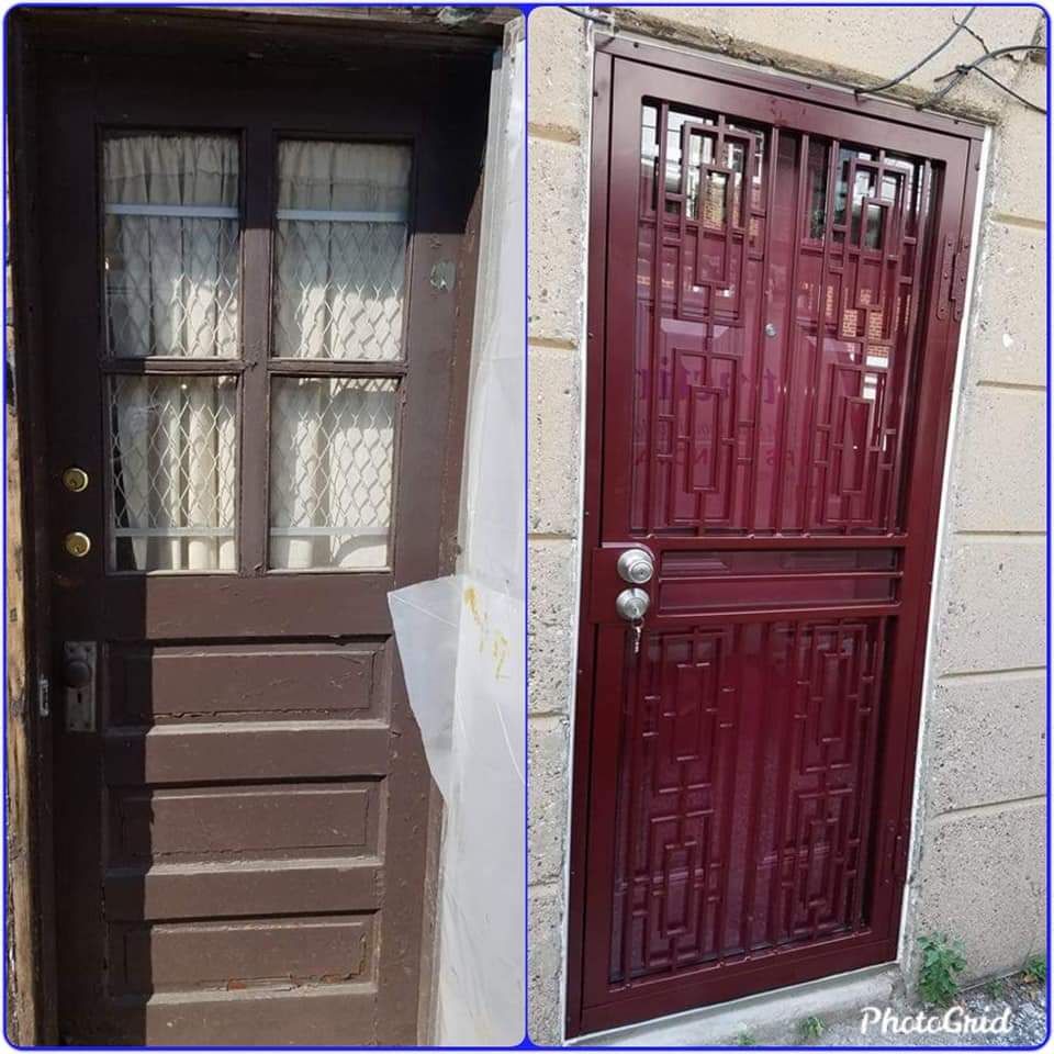 Before and after door project 11