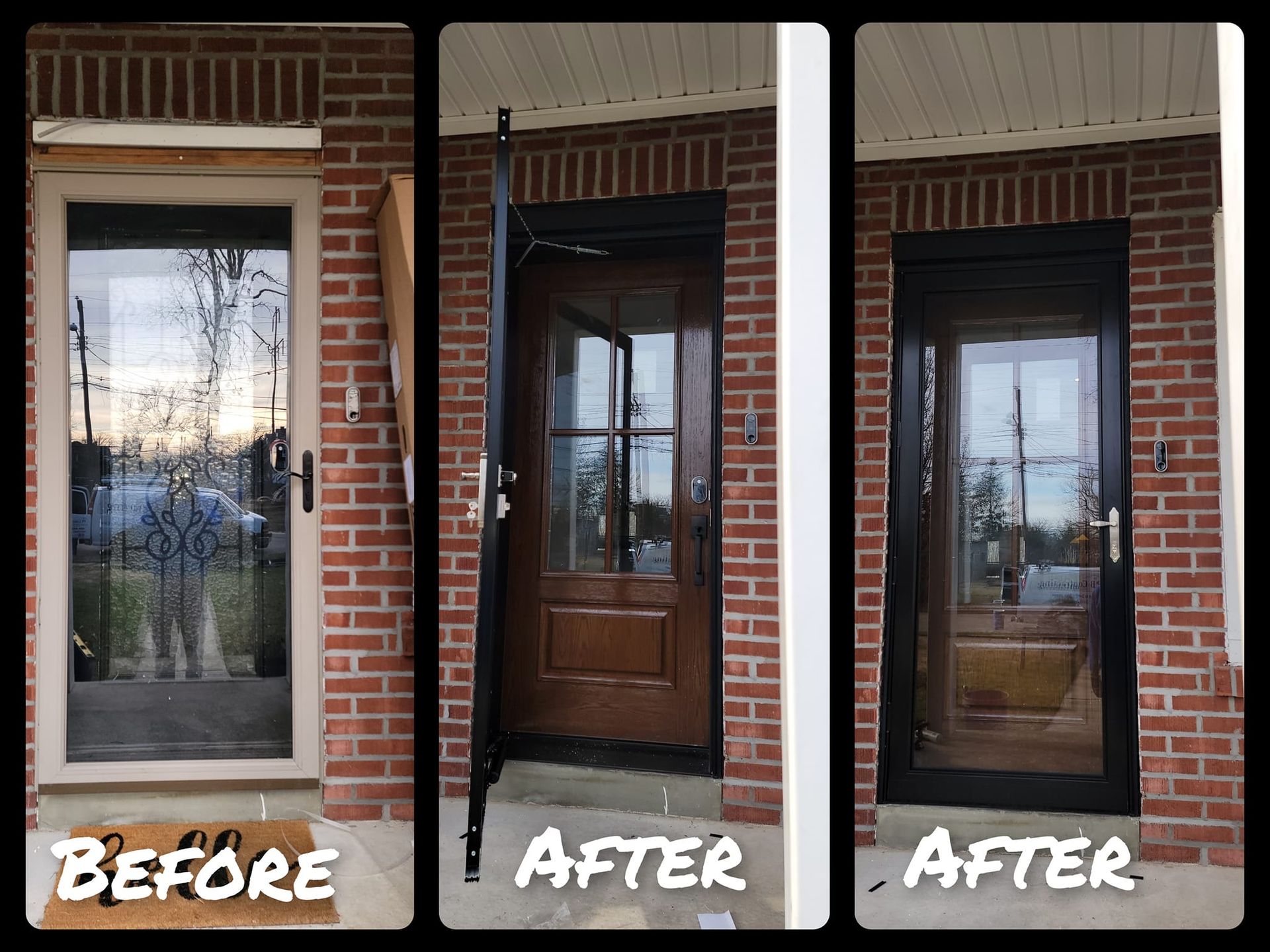 Before and after door project 12