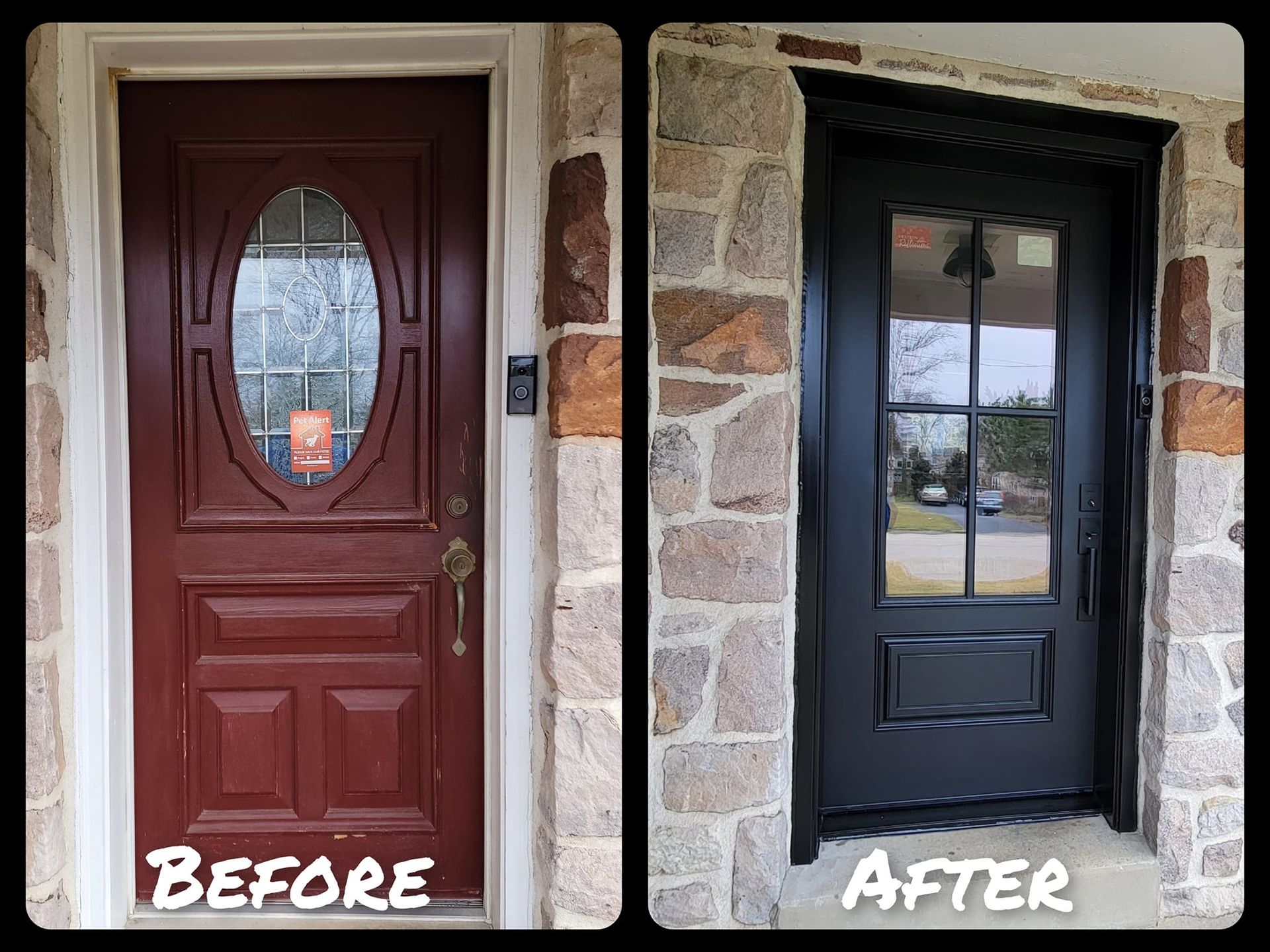 Before and after door project 13