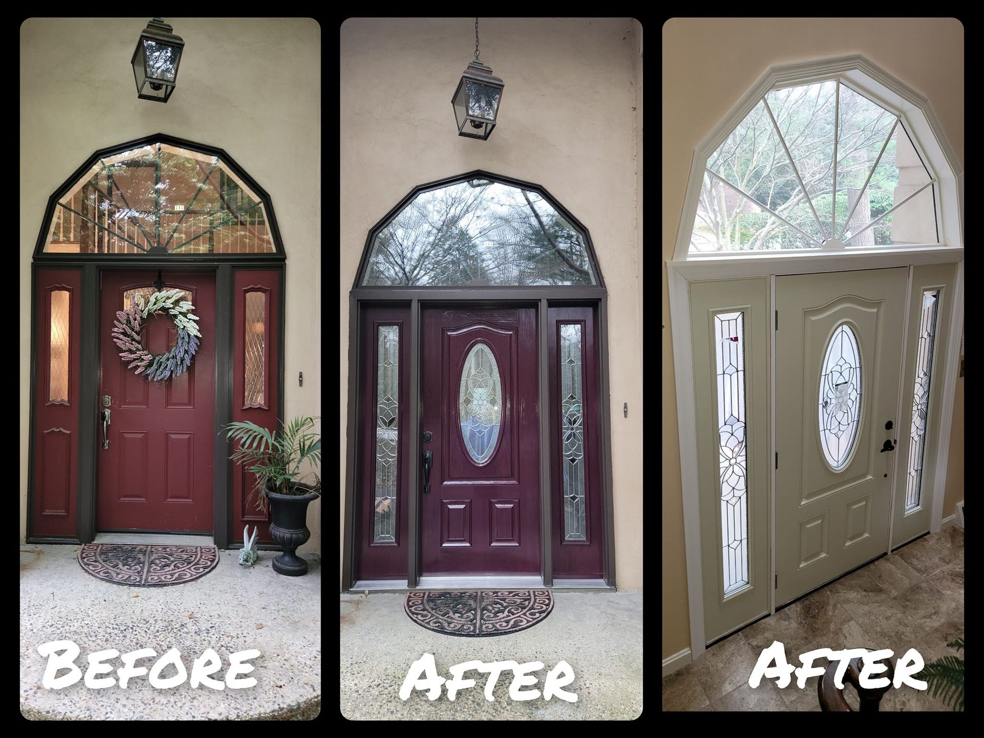 Before and after door project 14