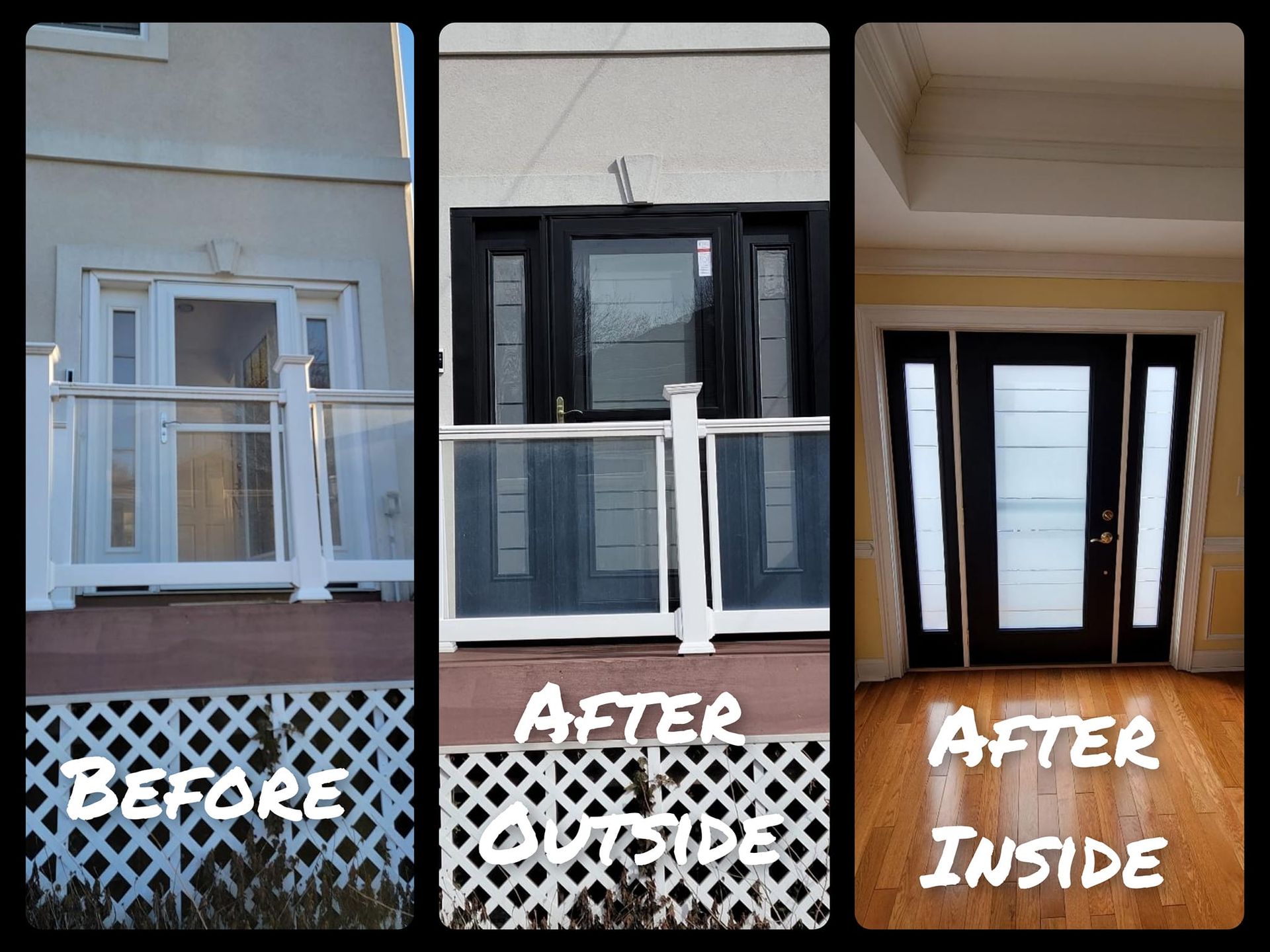 Before and after door project 15