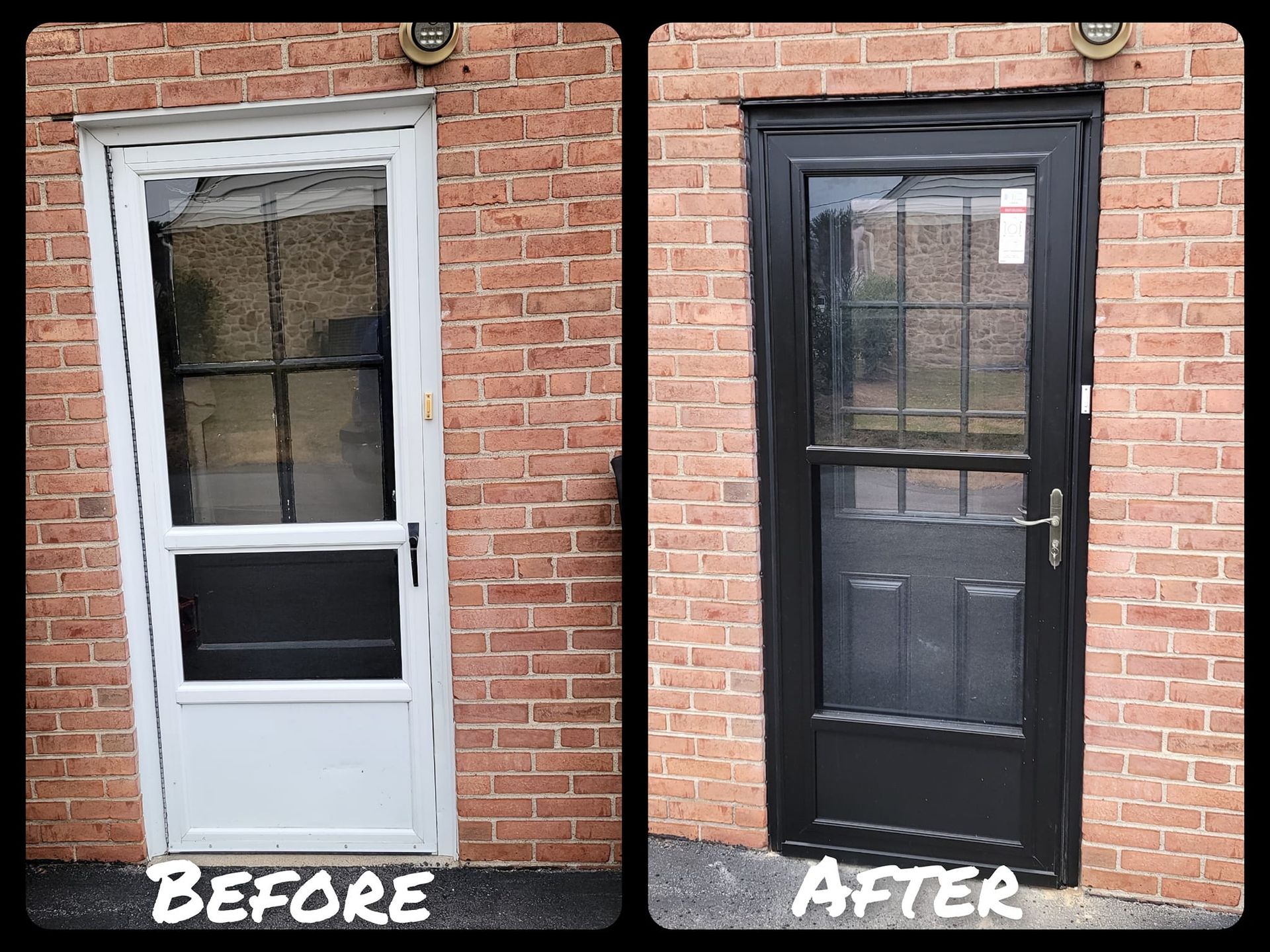 Before and after door project 16