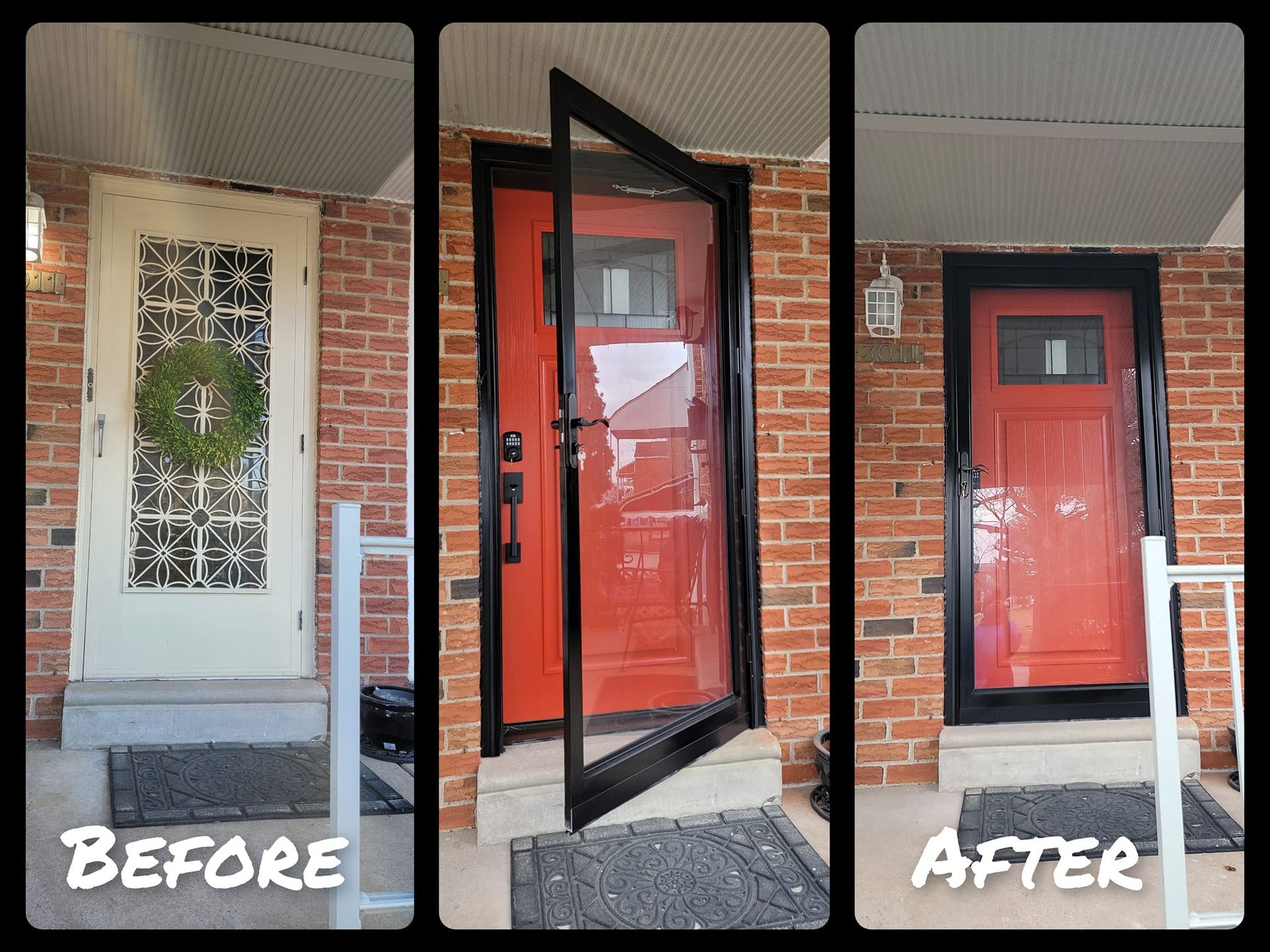 Before and after door project 18