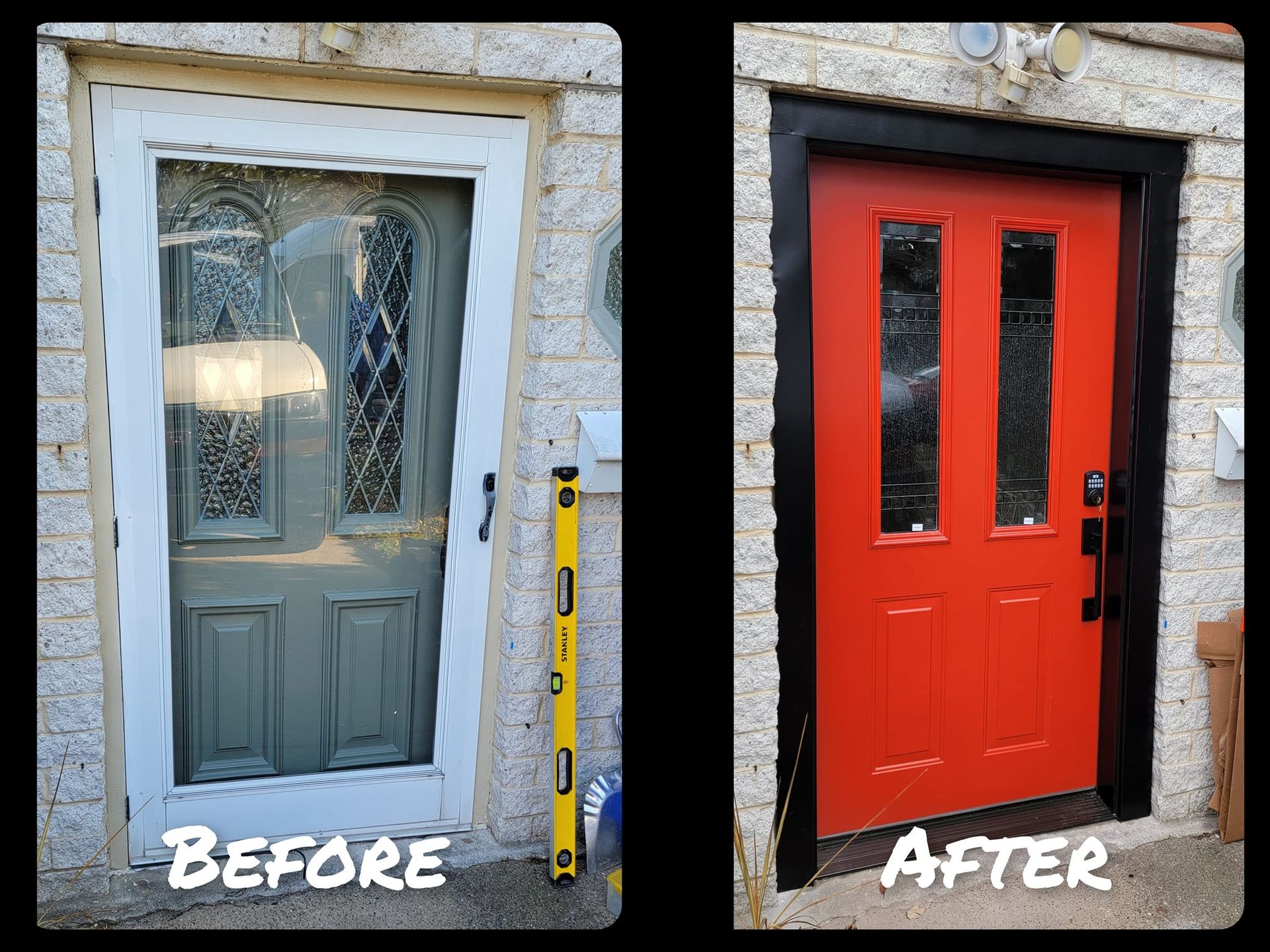 Before and after door project 19
