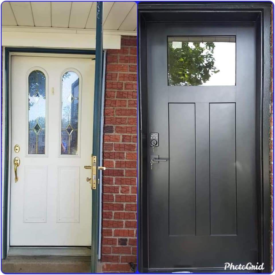 Before and after door project 2