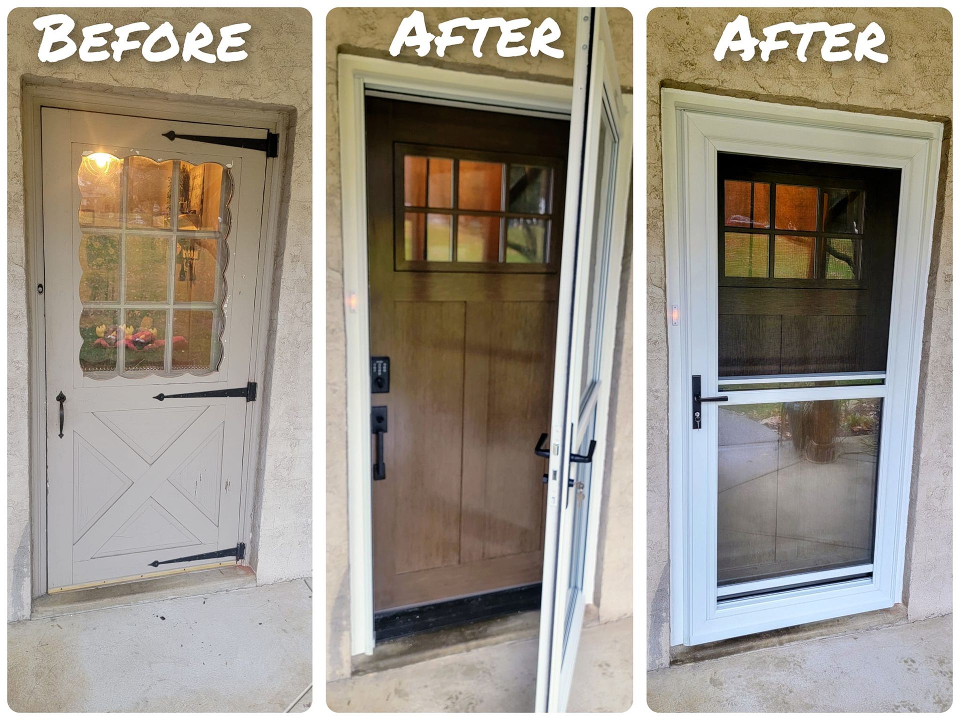 Before and after door project 22