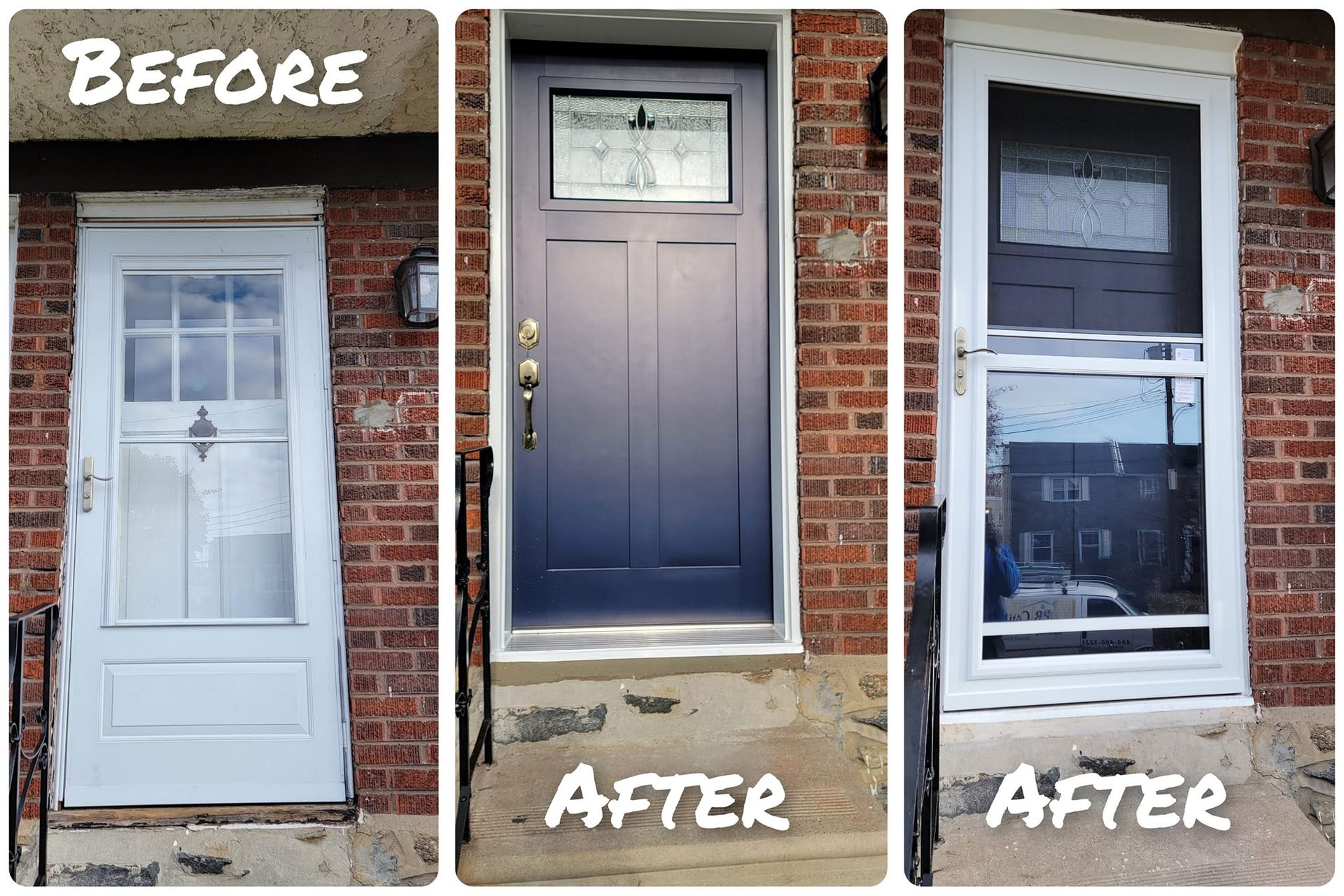 Before and after door project 24
