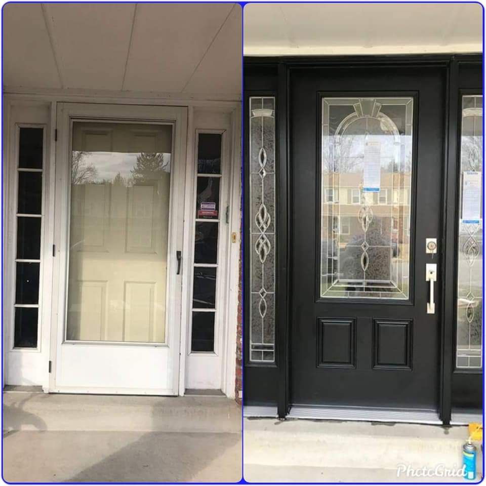 Before and after door project 3