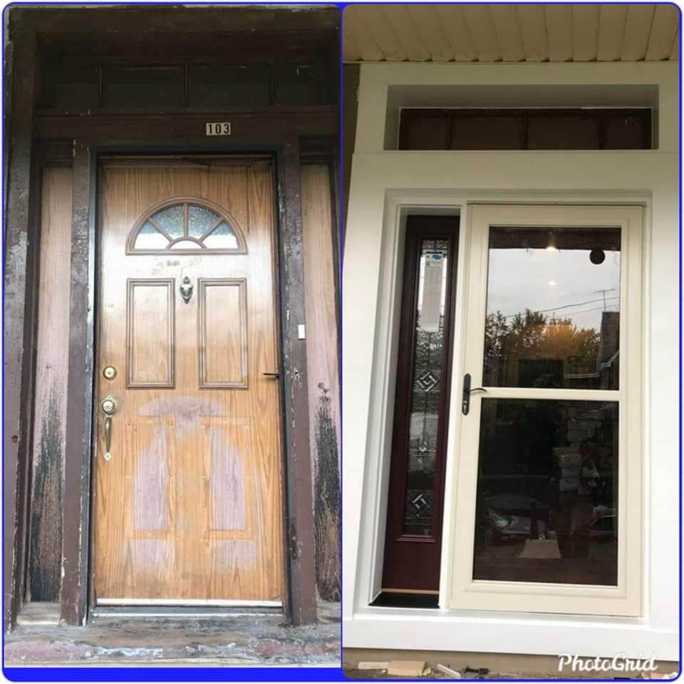 Before and after door project 4
