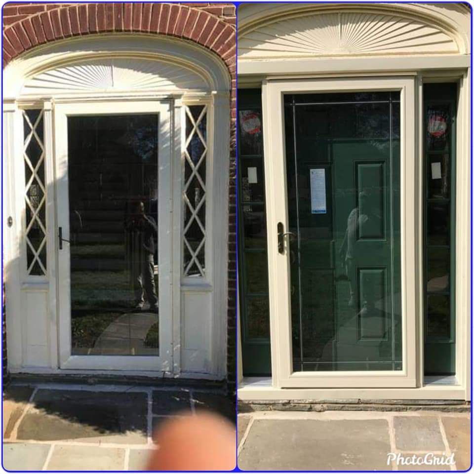 Before and after door project 6