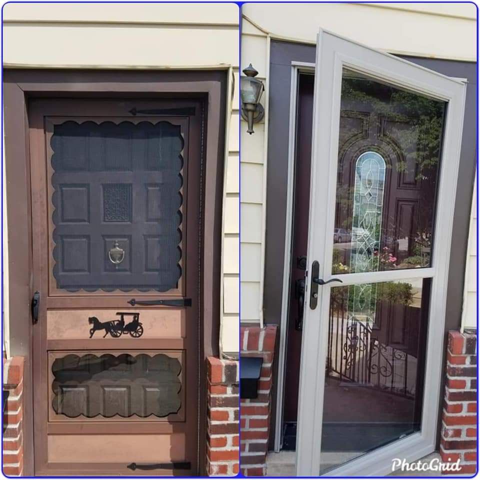 Before and after door project 7