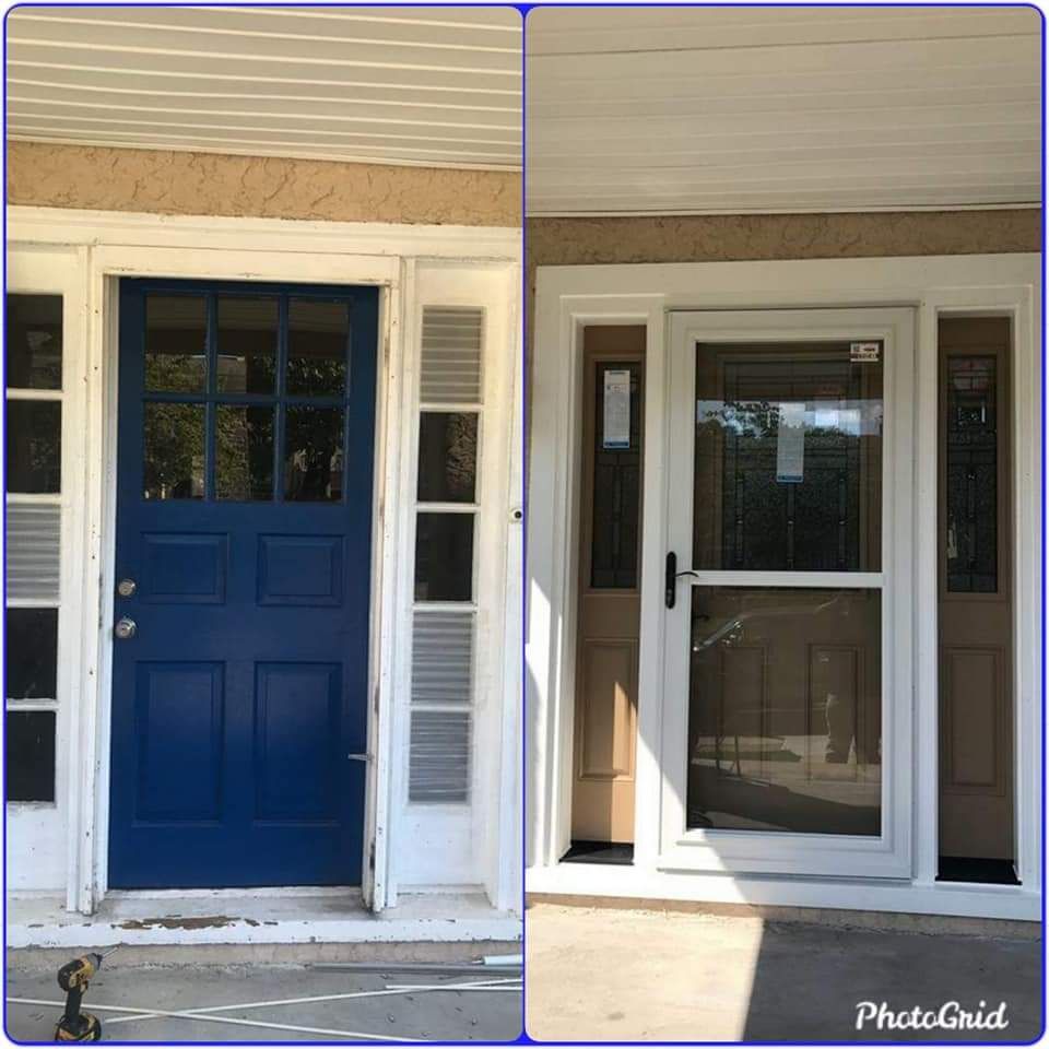 Before and after door project 9